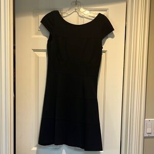 Banana Republic Black A-line Mini Dress Short Sleeve